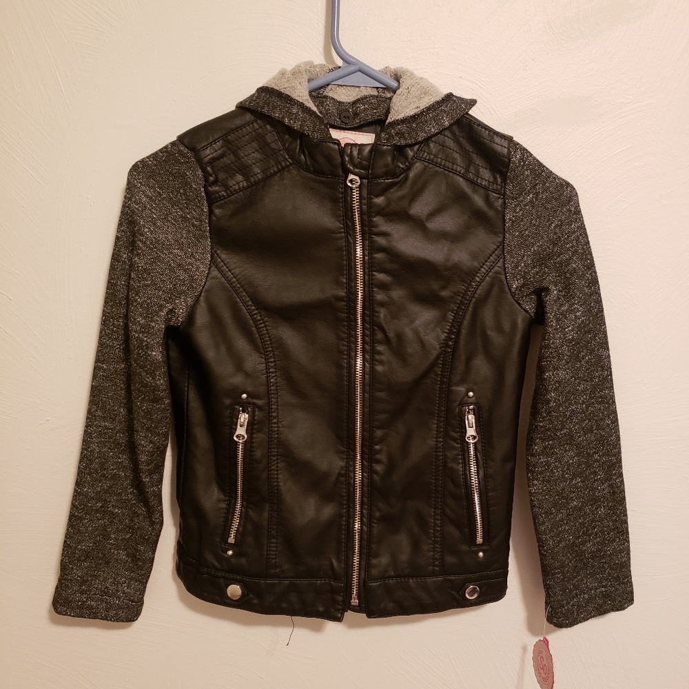 SO Girls Faux Leather Jacket